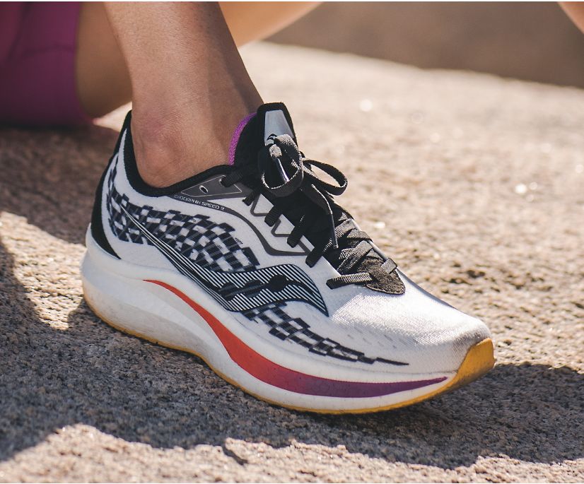 Saucony Endorphin Speed 2 Women's Running Shoes White / Black | AU 121JPQJ